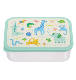 A Little Lovely Company RVS Lunchbox Jungle