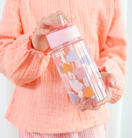 A Little Lovely Company Drinkfles Hartjes