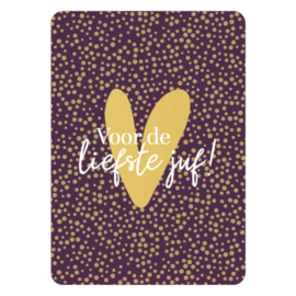 KP® Wenskaart Voor de liefste juf!