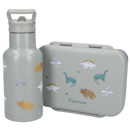 Kidzroom Lunchbox RVS Small Talk Green