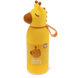Rex London Drinkfles Met Dierenkop 350 ml Giraffe
