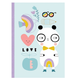 Petit Monkey Notitieboek Panda Love
