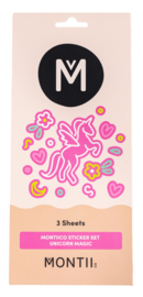 MontiiCo Waterproof Stickerset Unicorn Magic