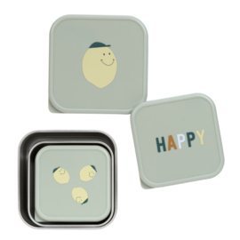 Lässig Snackboxen RVS Happy Fruits Lemon