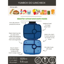 Yumbox Go 5 vakken Oslo Blue