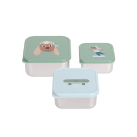 Lässig Snackboxen RVS Tiny Team Dog