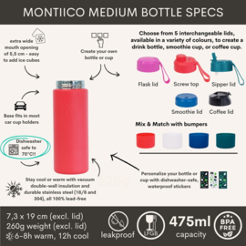 MontiiCo Fusion Universele Thermosfles 475 ml Watermelon