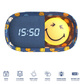 MOB Dreamy Clock Smiley World - Blauw