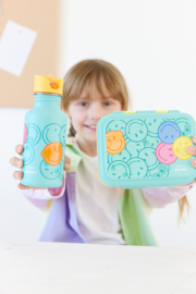 Lässig Drinkfles RVS SmileyWorld® Turquoise