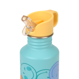 Lässig Drinkfles RVS SmileyWorld® Turquoise