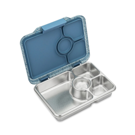 Yumbox Prêt RVS 4 vakken Paris Blue Glitter