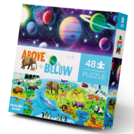 Crocodile Creek Puzzel Above & Below Earth and Space - 48 stukjes