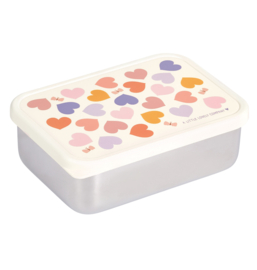 A Little Lovely Company RVS Lunchbox Hartjes