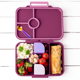 Lekkabox® Classic Lunchbox 4 vakken - Plum