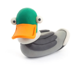 Hey Clay Boetseerklei Farm Birds - 6 figuren