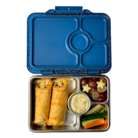 Yumbox Prêt RVS 4 vakken Twilight Blue Glitter