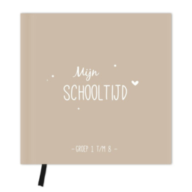 Fien & Feau Invulboek Mijn Schooltijd Zand