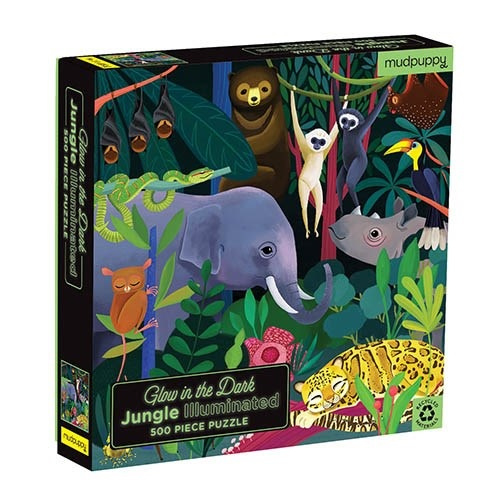 Mudpuppy Glow In The Dark Puzzel Jungle - 500 stukjes