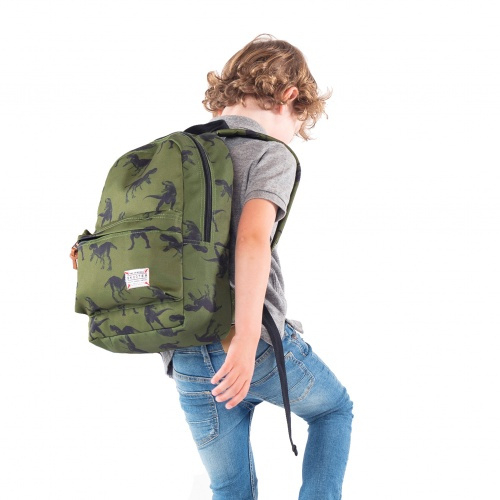 Skooter Rugzak Animal Kingdom Green Dino Skooter Meester Aap