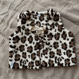 leopard teddy Gilet