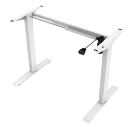 Premium elektrisch zit-sta frame/bureau wit