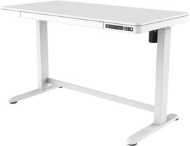 Compact elo zit-sta bureau 120x60 cm. kunststof blad (wit)