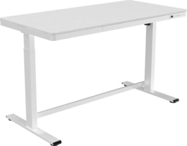 Compact elo zit-sta bureau 140x70 cm. kunststof blad (wit)