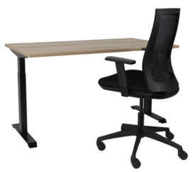 Economy T-poot frame/bureau (Max. 160 cm. breed) zwart