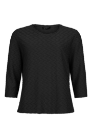 Sunday -tshirt 6692-6348 zwart