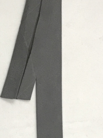 suedine  biaisband 20 mm grijs