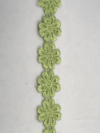 bloemenband  € 2,95 per meter lime
