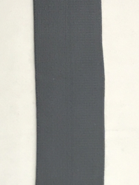 Elastiek uni kleuren 4 cm breed extra zachte kwaliteit   donker grijs