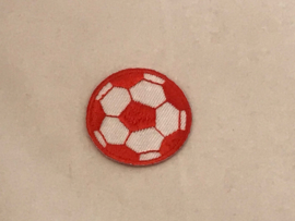 applicatie voetbal rood 38 mm  € 1,75