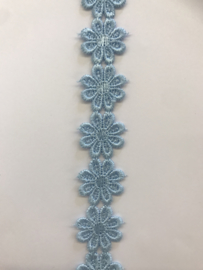 bloemenband  €  2,95 per meter licht blauw