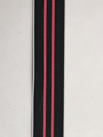 gestreept band      zwart / fuchsia   €1,80