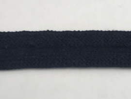 gebreide tresband       30 mm  donker blauw