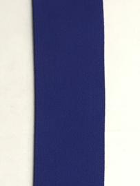 Elastiek uni kleuren 4 cm breed extra zachte kwaliteit   kobalt