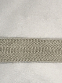 gebreide tresband       30 mm  licht beige