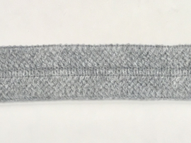 gebreide tresband       30 mm licht grijs