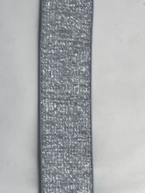 Elastiek  zilver  30 mm  breed € 2,95  per meter