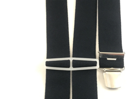 Bretels  zware kwaliteit  (4) clips  donker blauw