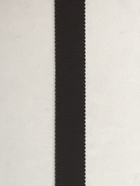 Rips band   donker bruin grof  15 mm € 1,80 per meter