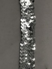 palletten band breed elastisch 30 mm breed zilver