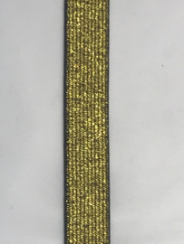 Elastiek goud/zwart  20 mm  breed € 2,25 per meter
