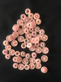 Prym color snaps  baby roze/ pale pink/  rond    / 12,4 mm 15 stuks