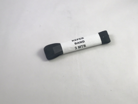 keperband   1 cm zwart   3 meter € 1,50