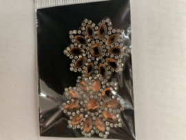 Applicatie met strass   2 op kaartjes  briek