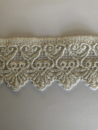 Kant ecru 6 cm    € 4,50 per meter