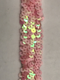 palletten band breed elastisch 30 mm licht roze