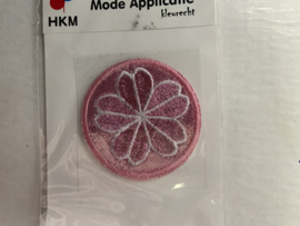 Applicatie bloemen roze €2,50
